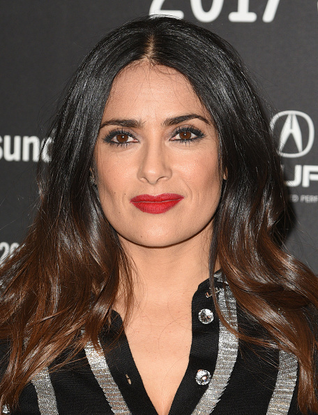 Salma Hayek | Hair romance, Long face hairstyles, Long faces