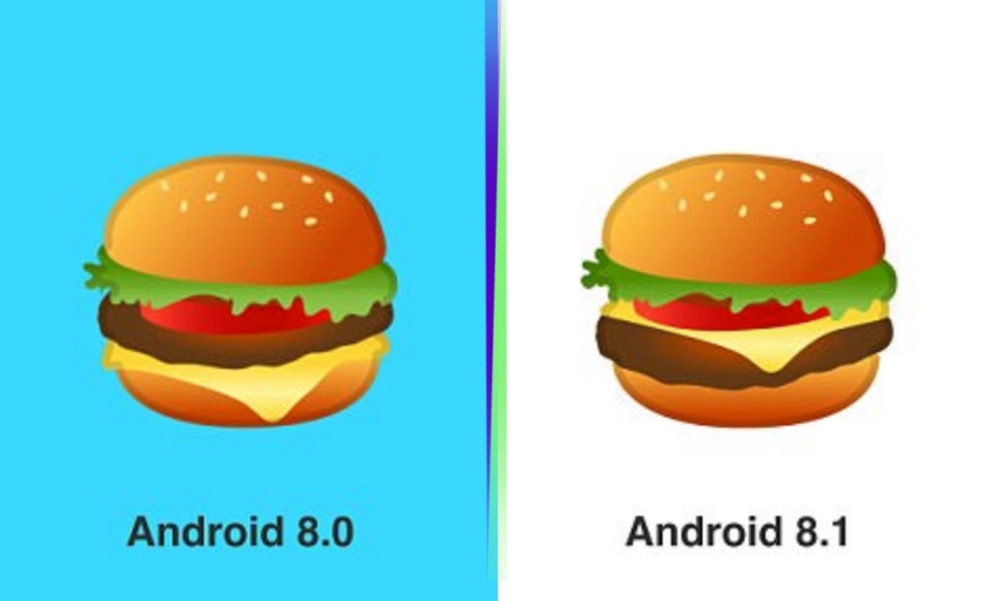 Google arregló el emoji de hamburguesa, Google, Emoji hamburguesa, Hamburguesa emoji, Google hamburguesa