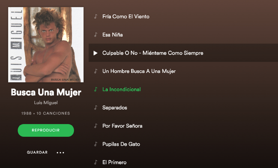 “Culpable o no” se oye 4000% más en Spotify