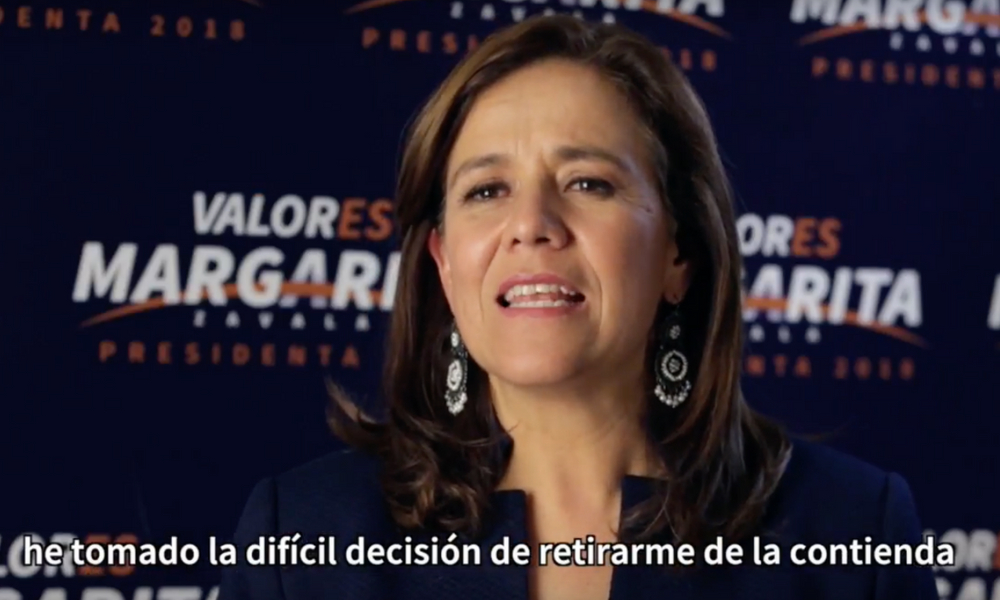 Zavala renuncia oficialmente a su candidatura, Zavala renuncia, candidata independiente, Elecciones2018