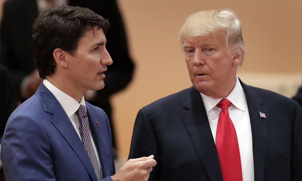 Justin Trudeau y Donald Trump