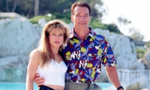 Arnold Schwarzenegger felicitó a Linda Hamilton