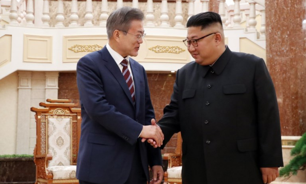 Kim Jong-un y Moon Jae