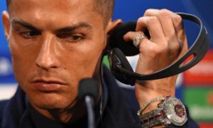 Cristiano Ronaldo lució reloj