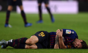 Messi se fracturó el brazo