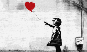 Obra de Banksy se autodestruyó