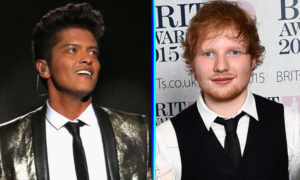 Ed Sheeran le cantó a Bruno Mars