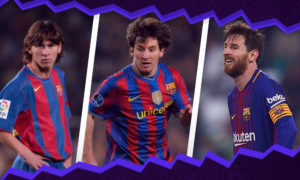 debut de Messi en el Barcelona