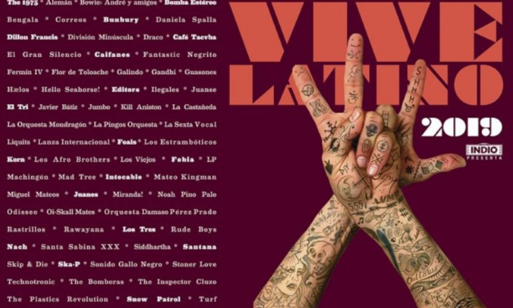Cartel del Vive Latino 2019