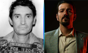 Izquierda: Miguel Ángel Felix Gallardo, derecha: Diego Luna