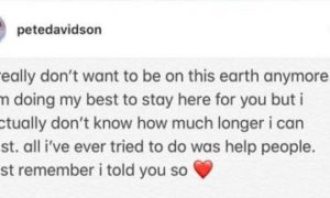 Mensaje de Pete Davidson