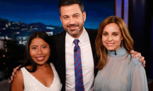 Yalitza Aparicio habló con Jimmy Kimmel