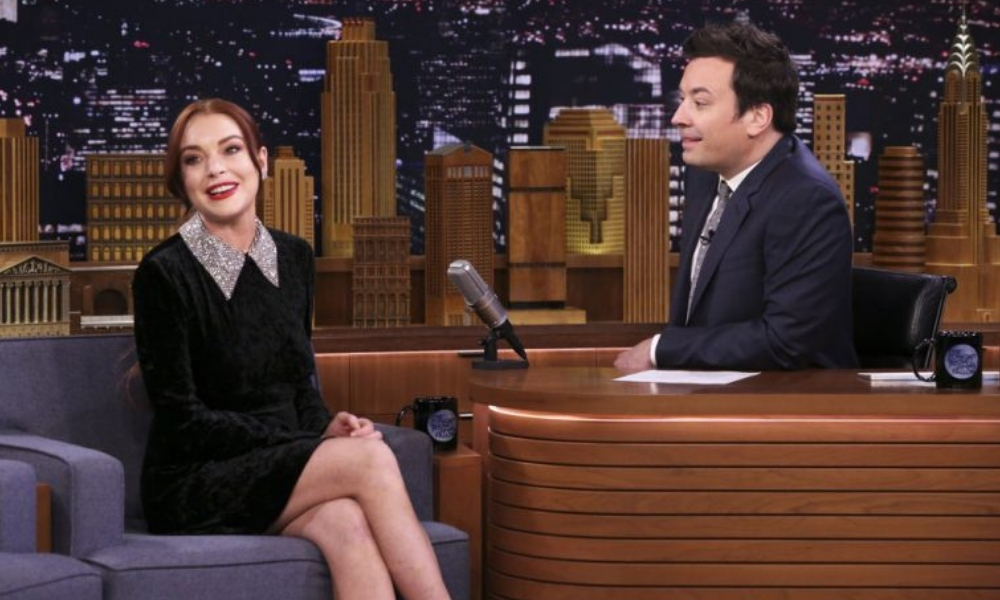 Lindsay Lohan y Jimmy Fallon