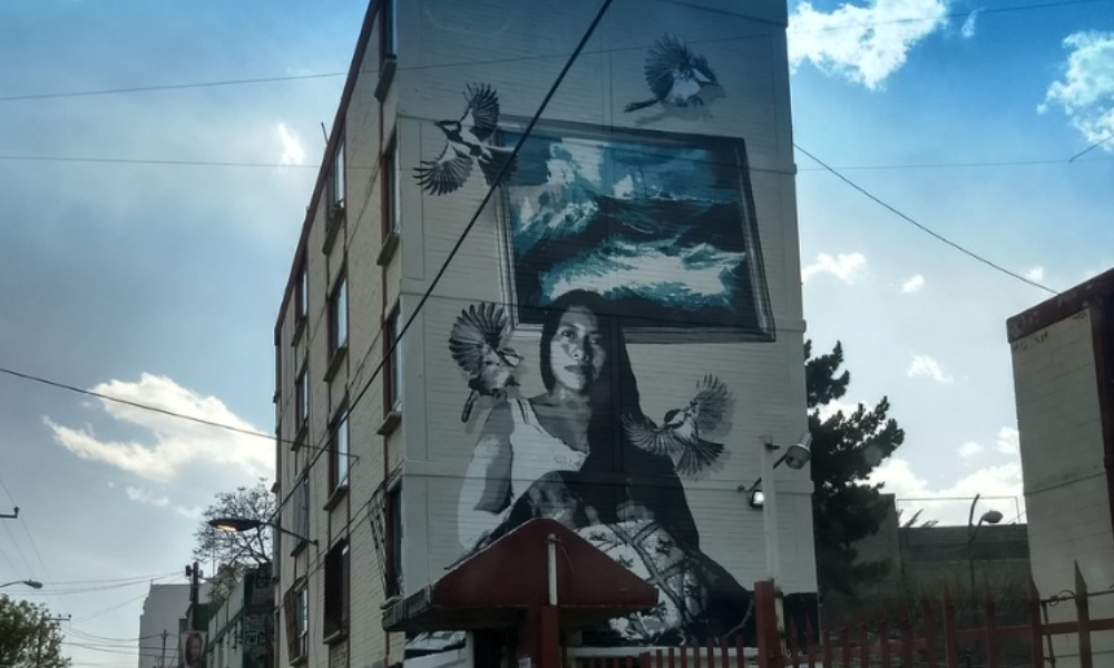 Mural de Yalitza Aparicio