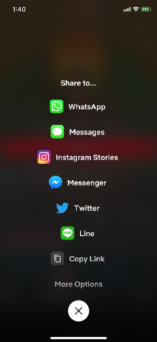 compartir contenido de Netflix en Instagram Stories