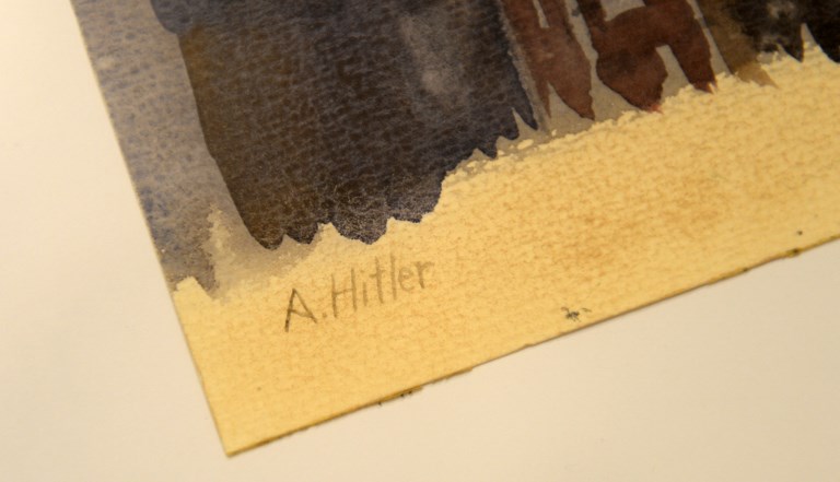 subasta de cuadros de Hitler