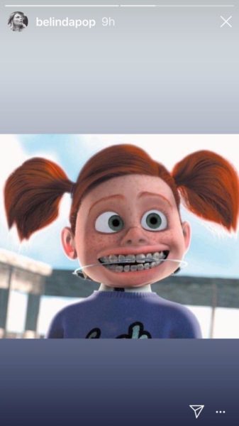 Belinda tiene brackets