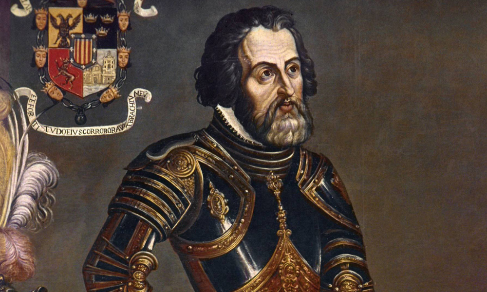 foto de Óscar Jaenada como Hernán Cortés