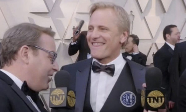 Viggo Mortensen llevó el escudo de San Lorenzo 