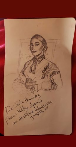 Yalitza Aparicio creó colección de dibujos