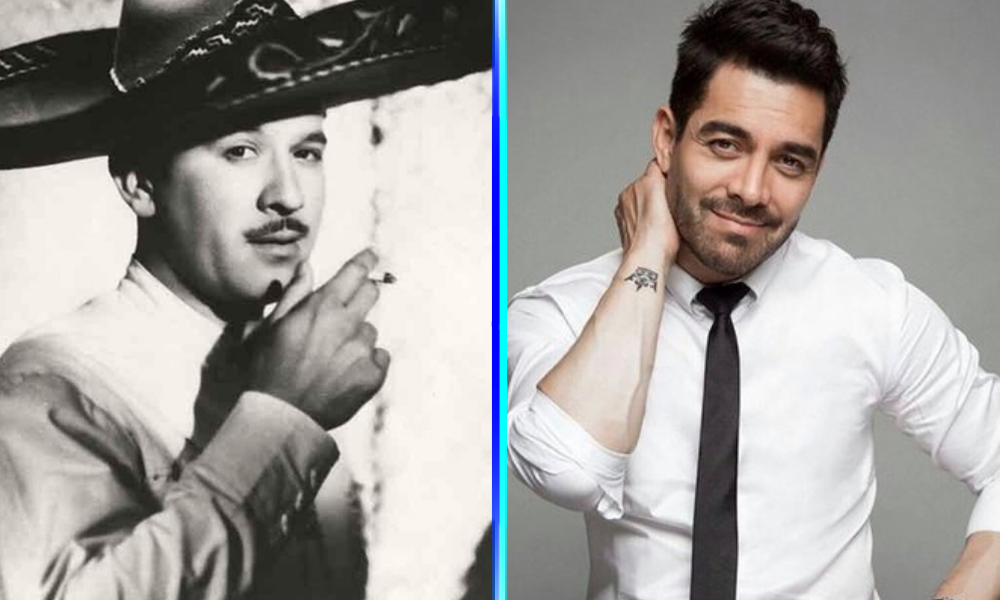 primera imagen de Omar Chaparro como Pedro Infante