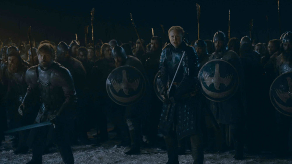 Tercer capítulo de la última temporada de 'Game of Thrones', muerte de Lyanna Mormont, Dondarrion pierde la vida, muerte de Melisandre, Arya mata al Night King, batalla de Winterfell, la batalla más larga de la televisión, muerte de Sam Tarly