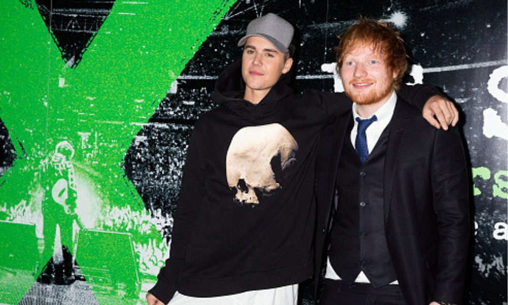 dueto de Justin Bieber y Ed Sheeran
