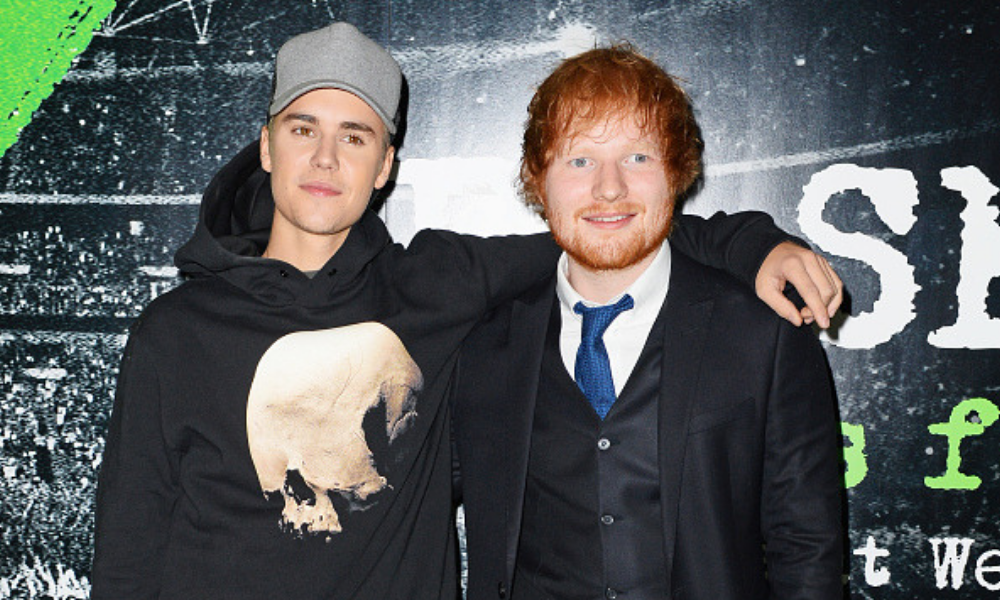 Ed Sheeran y Justin Bieber