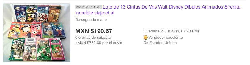 Películas VHS de Disney valen una fortuna