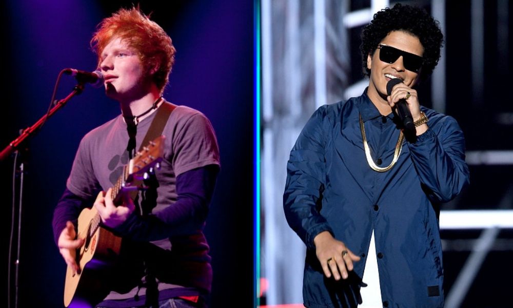 Ed Sheeran y Bruno Mars harán una canción