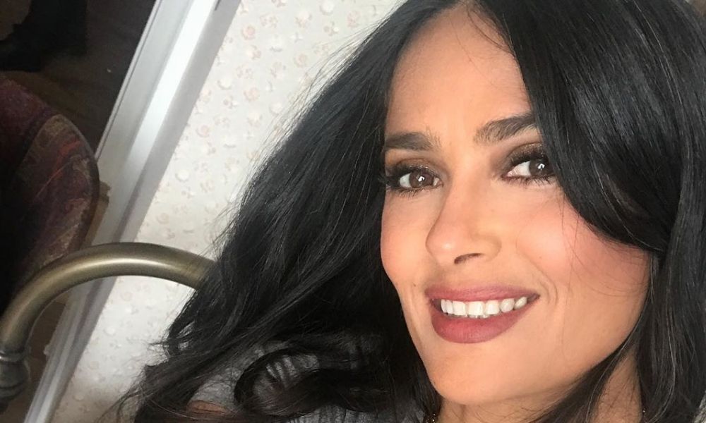 Salma Hayek como 'homeless'