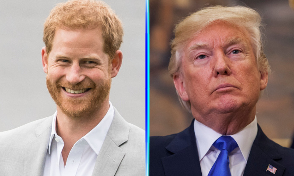 El príncipe Harry evitó a Donald Trump