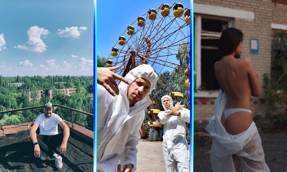 Fotos de turistas en Chernobyl