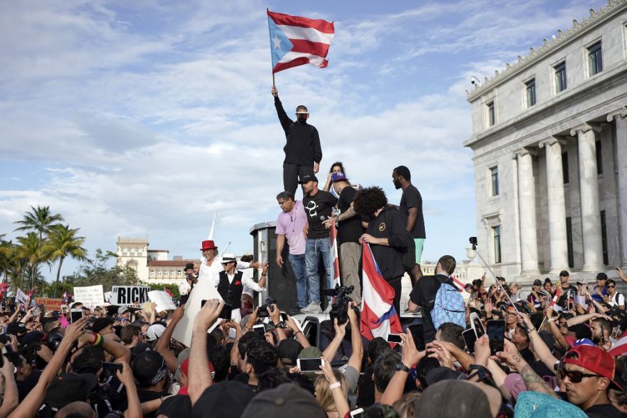 Famosos encabezaron protestas en Puerto Rico