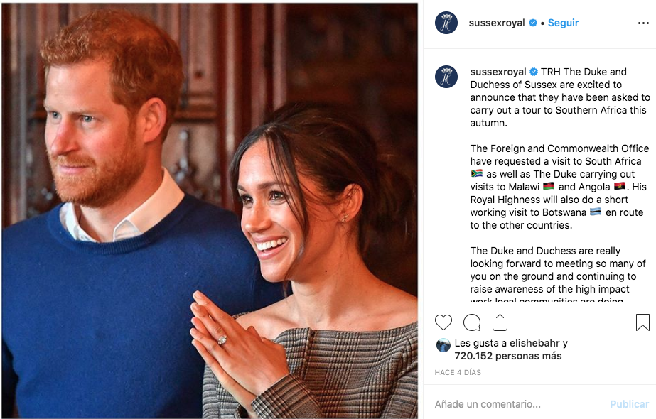 Harry y Meghan duques de Sussex