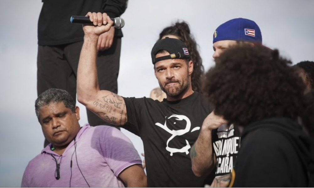 Famosos encabezaron protestas en Puerto Rico