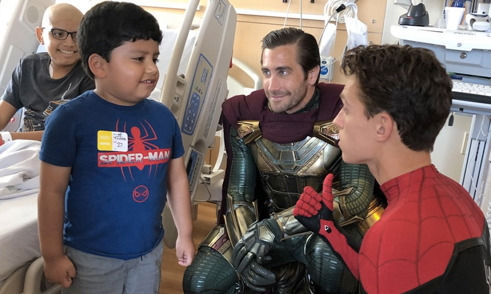 ‘Spider-Man’ y ‘Mysterio’ visitaron un hospital
