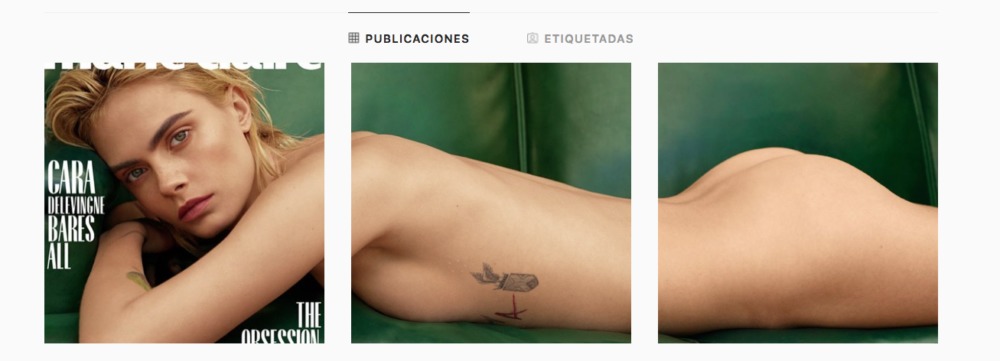 Cara Delevingne sin ropa