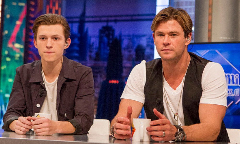 Tom Holland felicitó a Chris Hemsworth