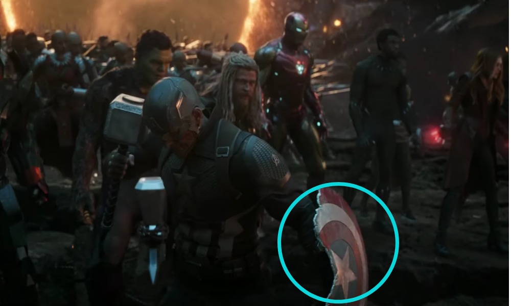 Thanos rompió al escudo del Capitán América
