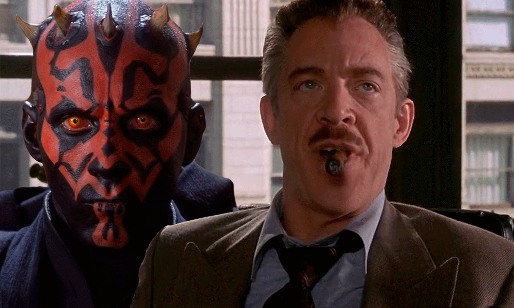 similitudes entre J Jonah Jameson y Darth Maul