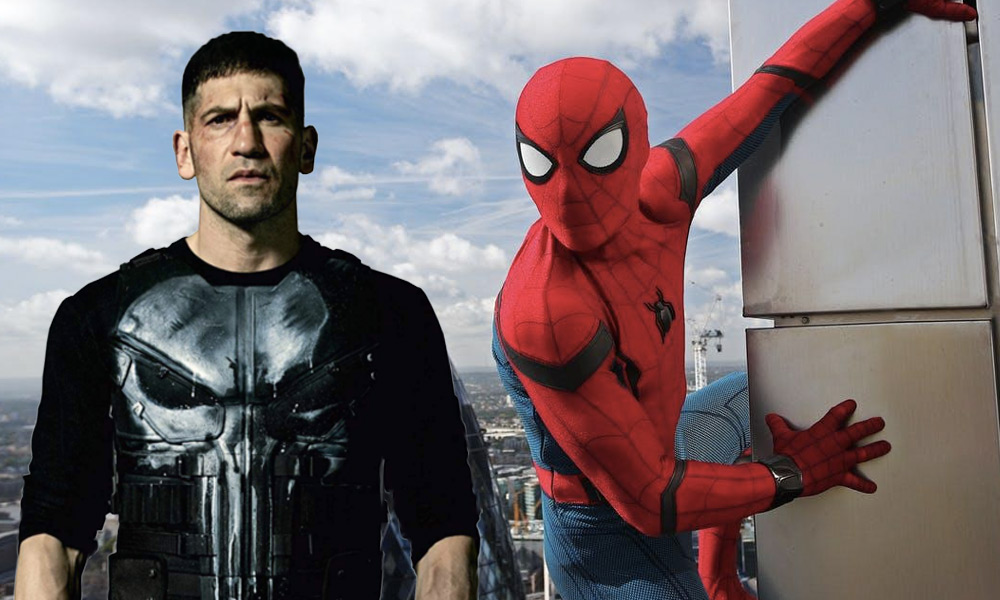 Spider-Man vestido de Punisher