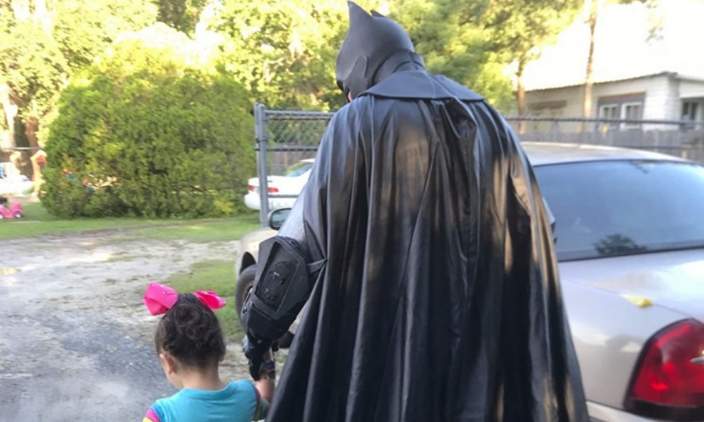 Batman ayudó a una niña