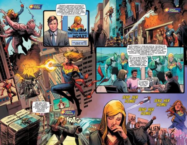 Captain Marvel vuelve a ser amada después de vencer a Star