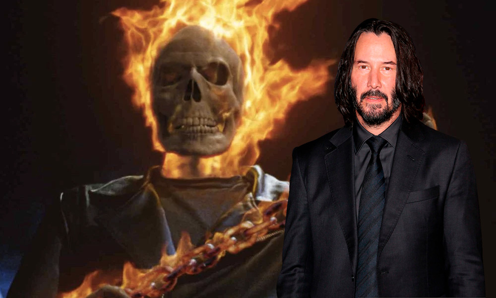 Así se vería Keanu Reeves como Ghost Rider en el MCU