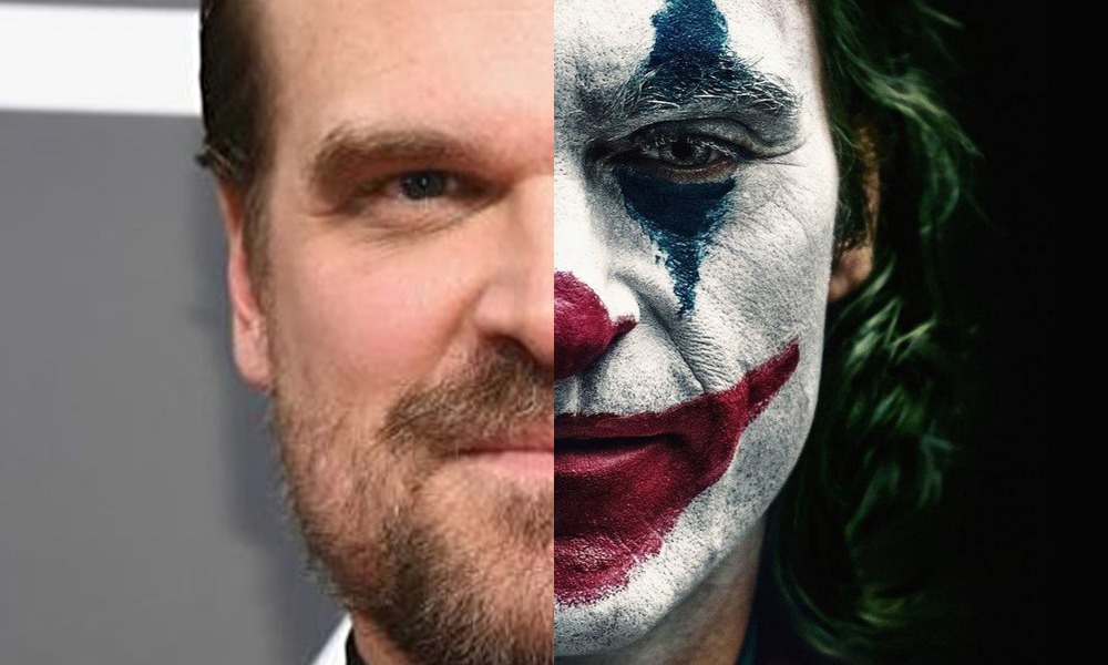 David Harbour en parodia de 'Joker'