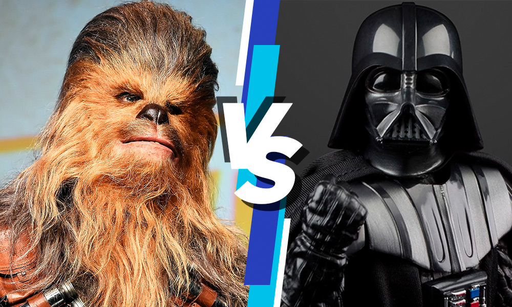 Darth Vader contra Chewbacca
