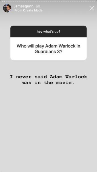 James Gunn habló de Adam Warlock