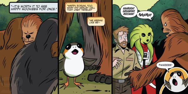 nombre del héroe Porg de 'The Last Jedi'