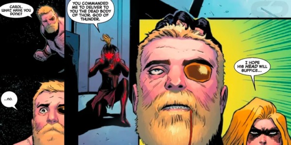 Captain Marvel mató a Thor